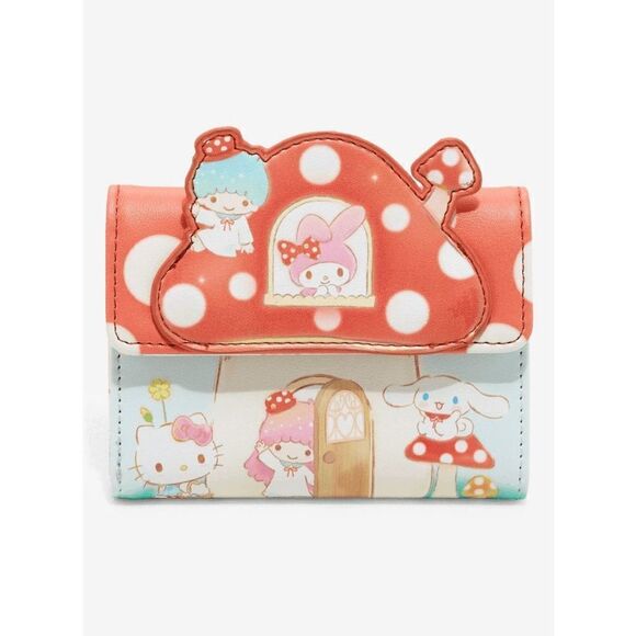 Her Universe Handbags - Her Universe Hello Kitty And Friends Mushroom House Wallet